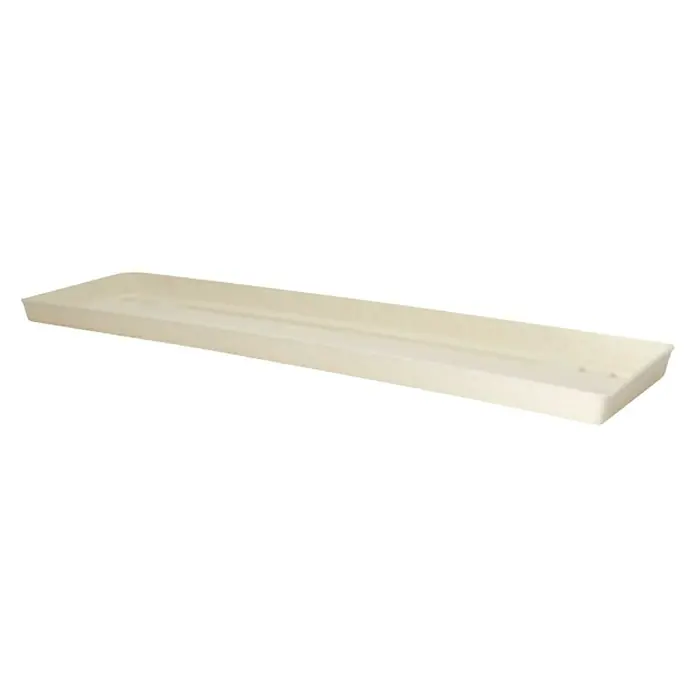 Podložak za žardinjeru za cvijeće - Duljina: 100 cm, Bijele boje - Dijagonalni pogled