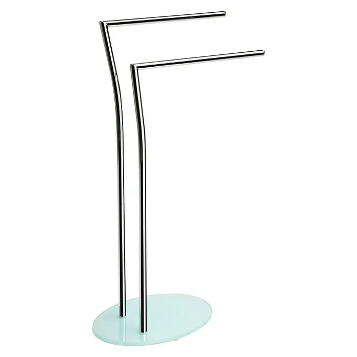 Aquasanit Toallero de pie Piantane - Altura: 82 cm, Vidrio, Brillante - Vista angular