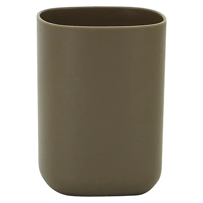 Aquasanit Kubik Vaso de encimera - Plástico, Beige - Vista frontal