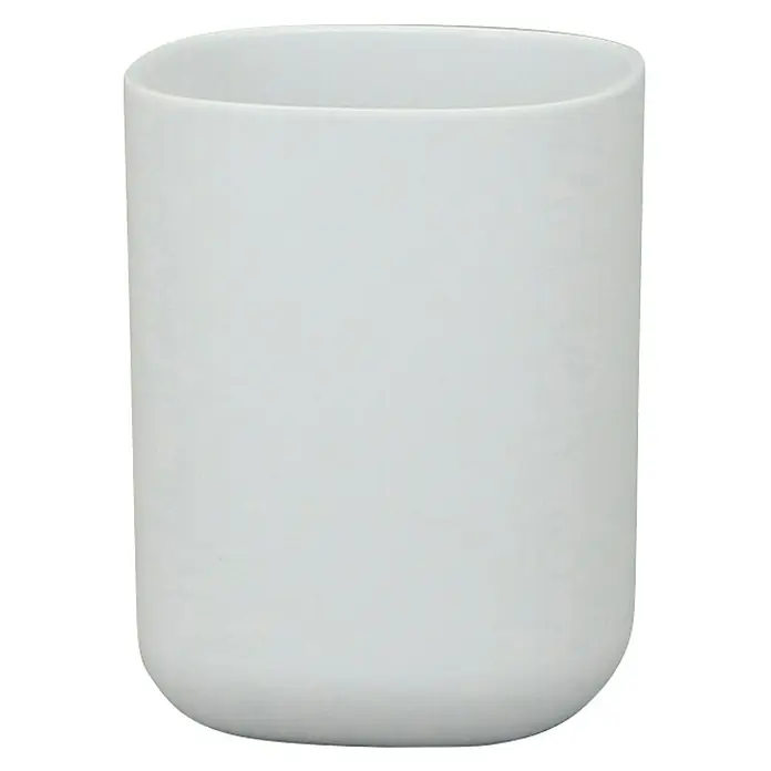 Aquasanit Kubik Vaso de encimera - Plástico, Blanco - Vista frontal