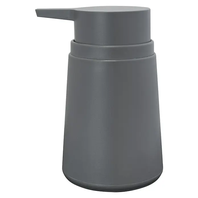 Aquasanit Tower Dispensador de jabón - Plástico, Gris - Vista de perfil izquierdo