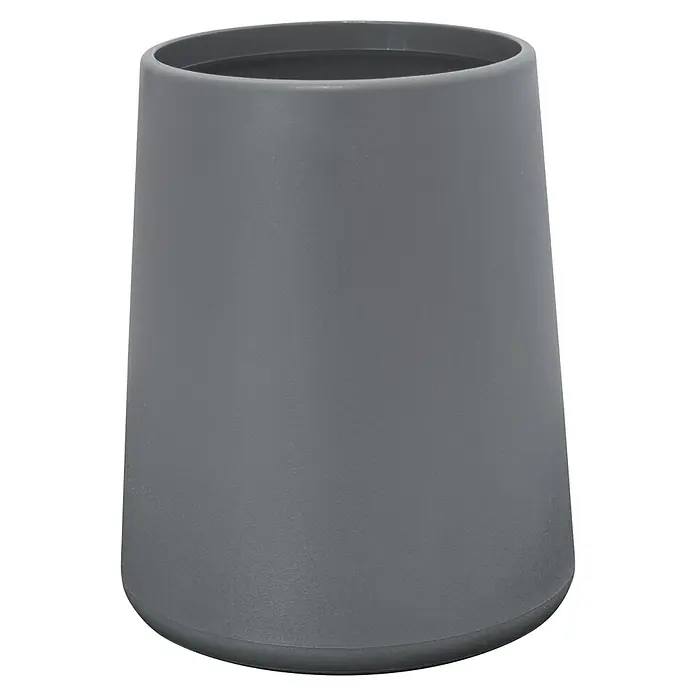 Aquasanit Tower Vaso de encimera - Diámetro: 8 cm, Plástico, Gris - Vista frontal
