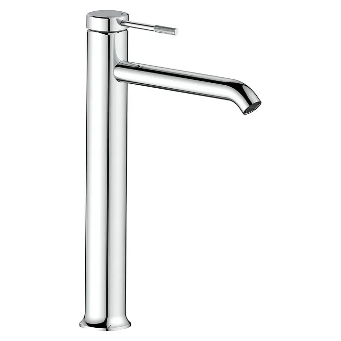 Grifo de lavabo de caño alto Riviera - Cromo, Brillante - Vista angular