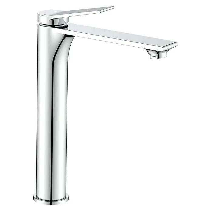 Grifo de lavabo de caño alto Surf - Cromo, Brillante - Vista angular