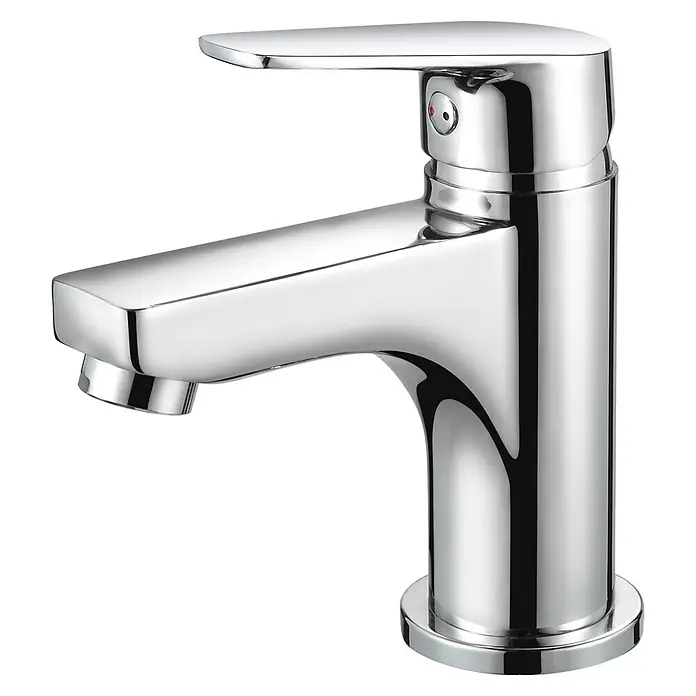 Grifo de lavabo Eureka - Cromo, Brillante - Vista angular