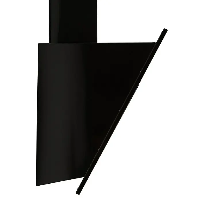 Respekta Schräghaube CH42090BSA - Breite: 90 cm, Max. Luftleistung: 502,6 m³/h, Blacksteel - Rechte Seitenansicht