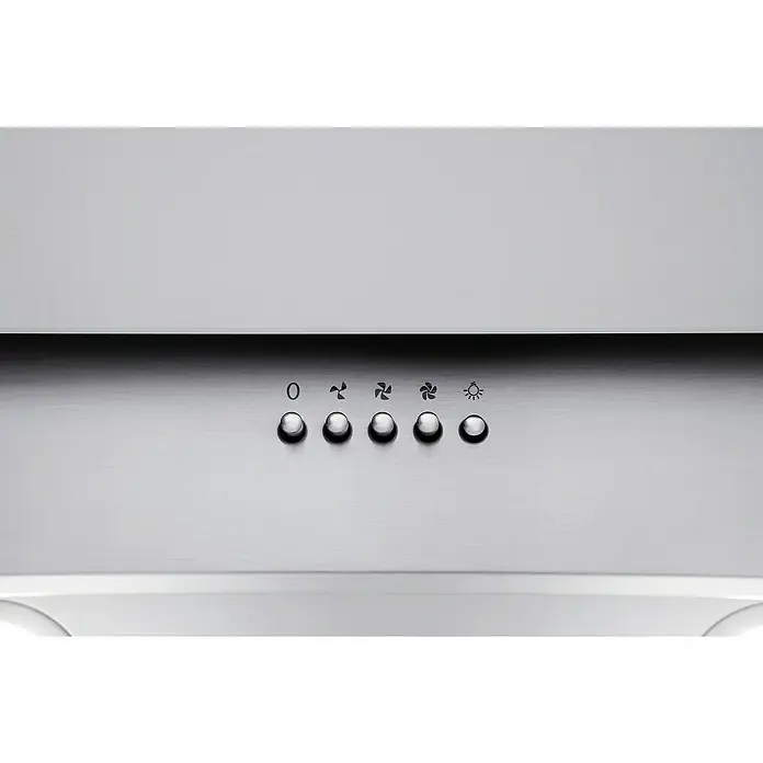 Respekta Schräghaube CH 2060 WBM - Breite: 60 cm, Max. Luftleistung: 302,6 m³/h im Normalbetrieb, Weiß/Silber - Detailaufnahme