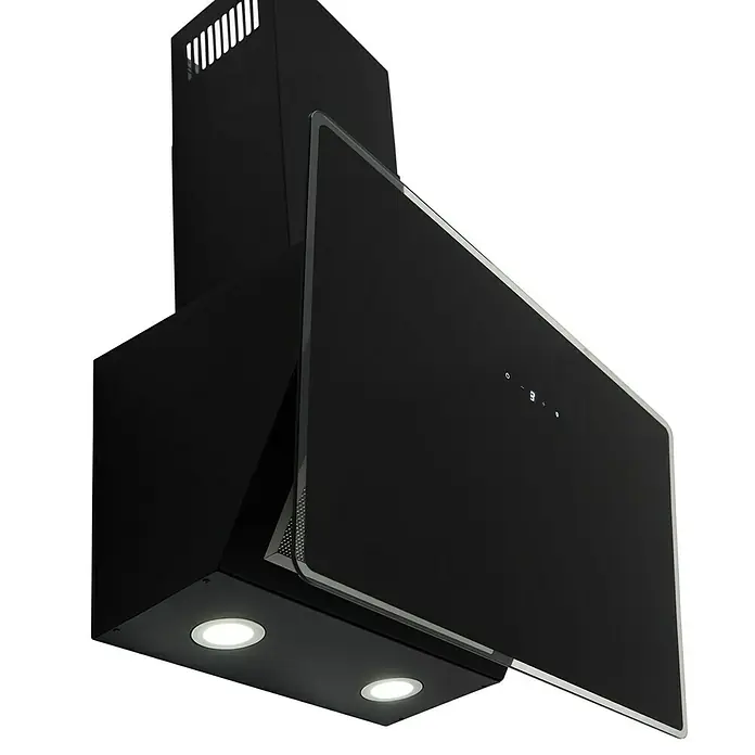 Respekta Schräghaube Aventurin CH111060SA++ - Breite: 60 cm, Max. Luftleistung: 531 m³/h, Schwarz - Diagonale Ansicht
