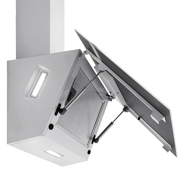 Respekta Schräghaube CH9090WA+ - Breite: 60 cm, Max. Luftleistung: 494 m³/h, Weiß - Diagonale Ansicht