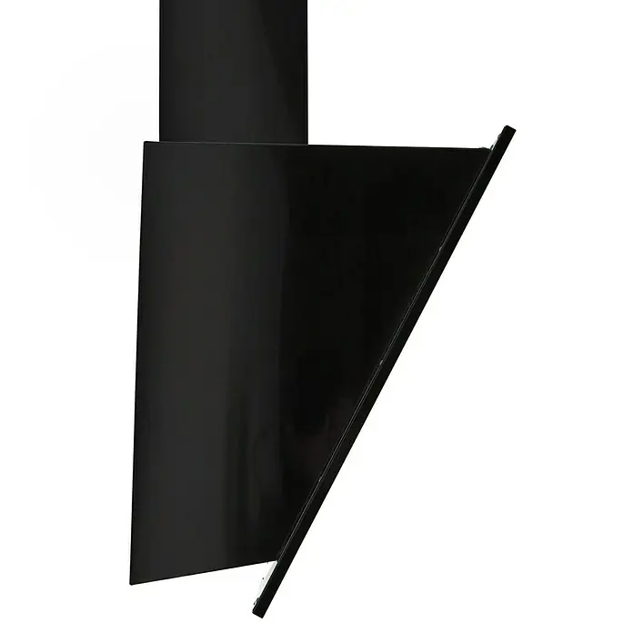 Respekta Schräghaube CH42060BSA - Breite: 60 cm, Max. Luftleistung: 449,9 m³/h, Blacksteel - Rechte Seitenansicht