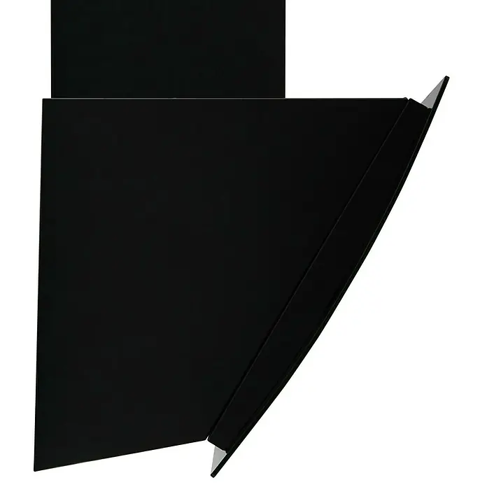 Respekta Schräghaube CH 99060 SA - Breite: 60 cm, Max. Luftleistung: 619 m³/h, Schwarz - Rechte Seitenansicht
