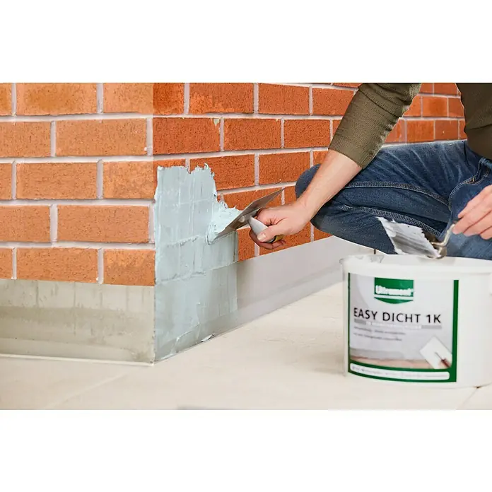Ultrament Reaktivabdichtung Easy Dicht - 10 kg, 1-komponentig, Bitumenfrei - Anwendungsbeispiel