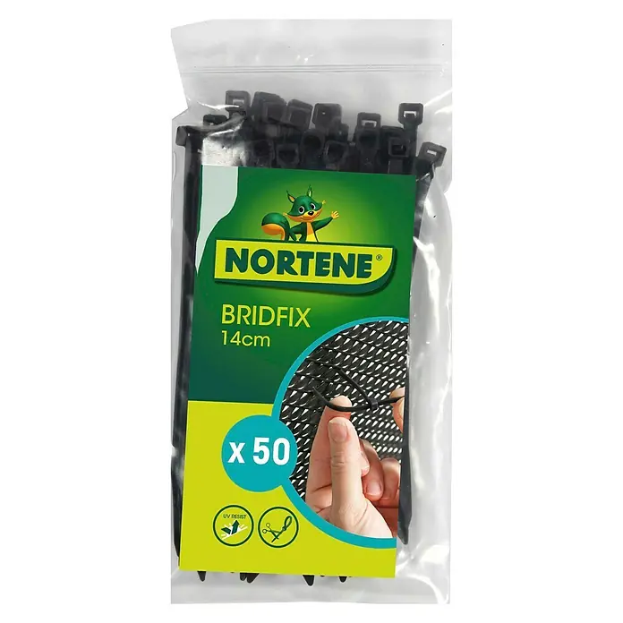 Nortene Vezice - 50 kom, Duljina: 14 cm - Pogled sprijeda