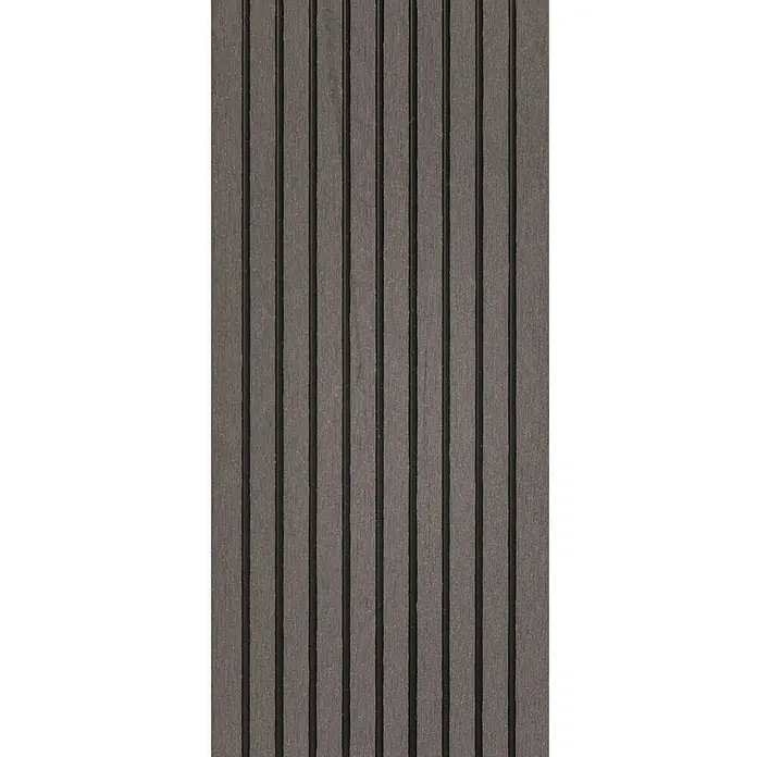 WPC daska za terasu - 200 x 13,5 x 2,1 cm, Tamnosive boje - Detaljan prikaz