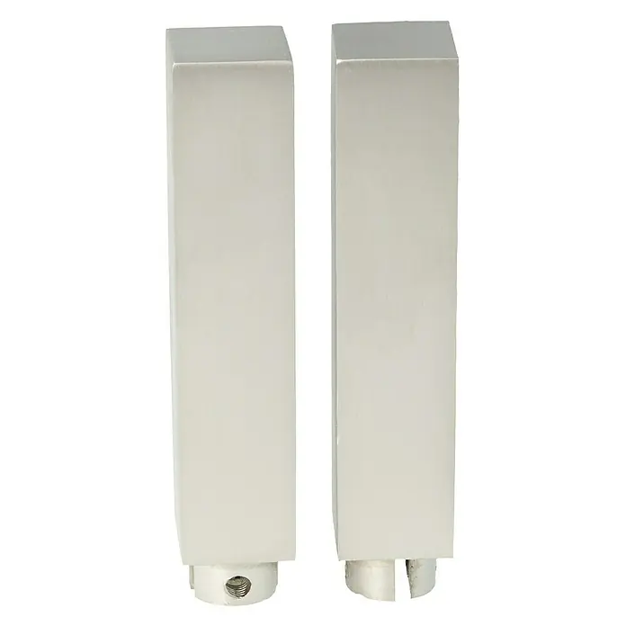 Expo Ambiente Endstück Go - Edelstahloptik, Geeignet für: 18 x 18 mm Profil - Vorderansicht