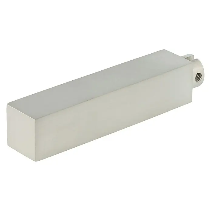 Expo Ambiente Endstück Go - Edelstahloptik, Geeignet für: 18 x 18 mm Profil - Diagonale Ansicht