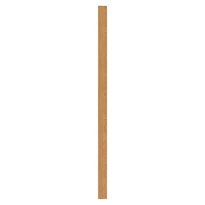 Terrassendiele - 300 x 14,3 x 2,7 cm, Lärche, Beidseitig geriffelt - Ansicht von unten