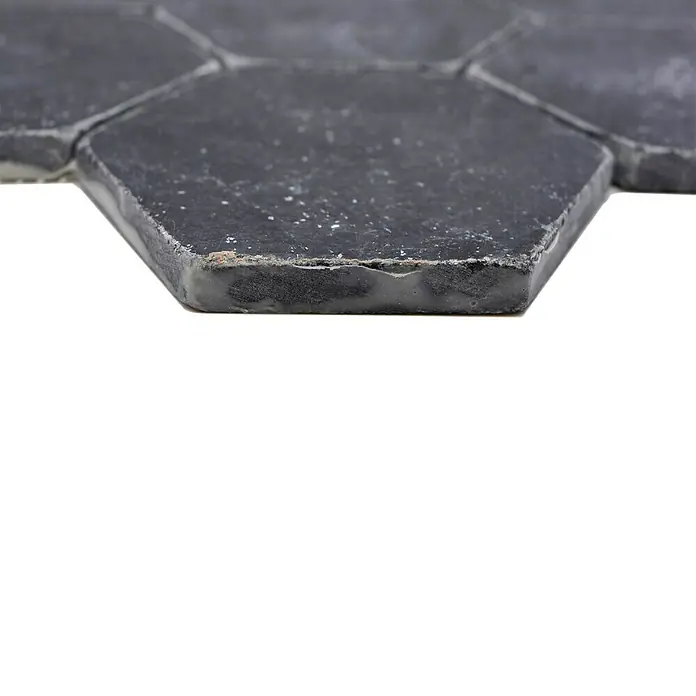 Mozaïektegel zeshoek Nero XNT HX143 - 19,9 x 26,2 cm, Groen, Mat - Close-up