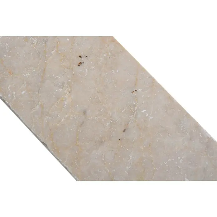 Antiek marmer rechthoek Botticino FNT M410 - 7,5 x 15 cm, Rood, Mat - Close-up