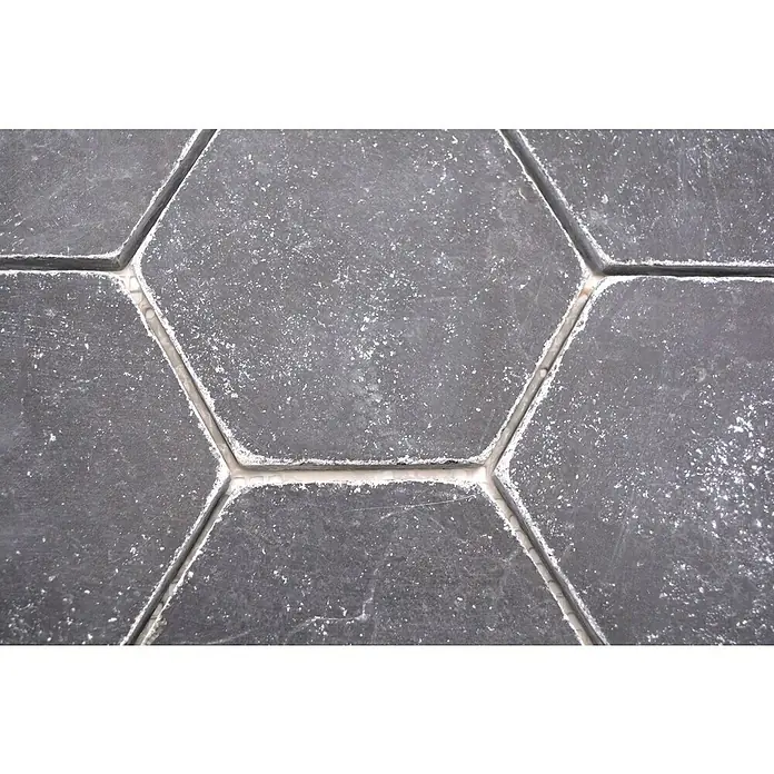 Mozaïektegel zeshoek Nero XNT HX143 - 19,9 x 26,2 cm, Groen, Mat - Close-up