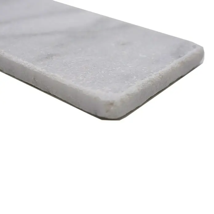 Antiek marmer rechthoek Ibiza White FNT M420 - 15 x 7,5 cm, Rood, Mat - Close-up