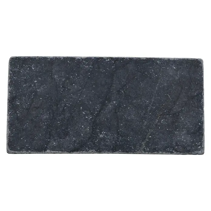 Antiek marmer rechthoek Nero FNT M430 - 7,5 x 15 cm, Rood, Mat - Bovenaanzicht