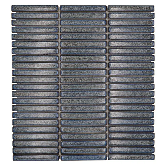 Mozaïektegel stroken CG BBM 41 - 30,8 x 28,2 cm, Zwart, Glanzend - Bovenaanzicht