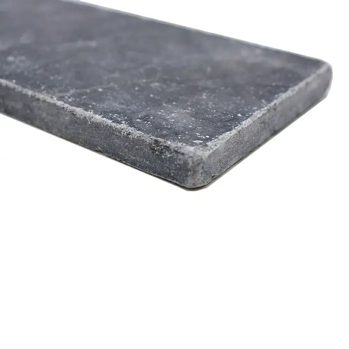 Antiek marmer rechthoek Nero FNT M430 - 7,5 x 15 cm, Rood, Mat - Close-up