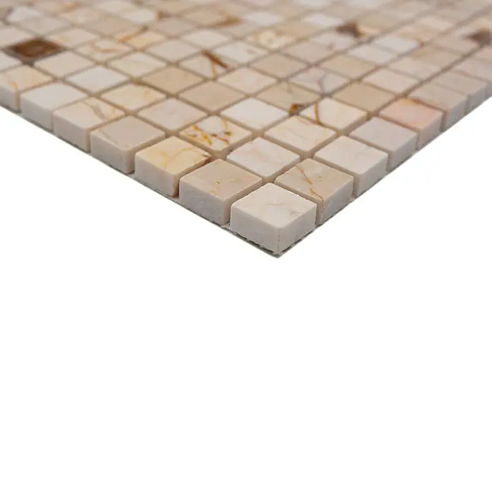 Mozaïektegel vierkant MOS 15/2807 - 32,2 x 30,5 cm, Bruin/Beige, Mat - Close-up