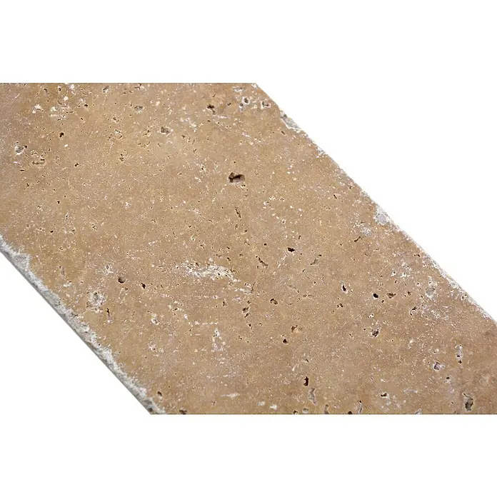 Antiek marmer rechthoek Noce FNT M440 - 7,5 x 15 cm, Rood, Mat - Close-up