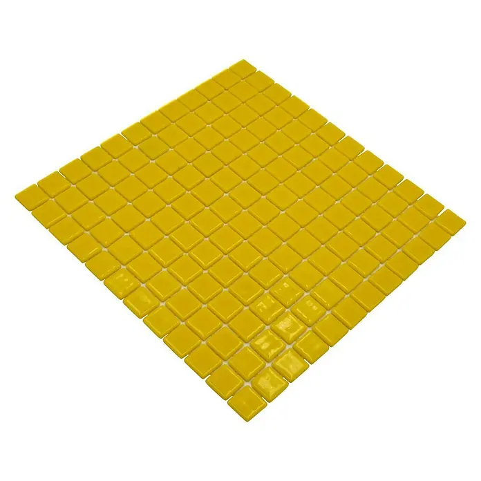 Mozaïektegel vierkant Eco VP25801PUR - 31,6 x 31,6 cm, Antraciet, Glanzend - Diagonaal zicht
