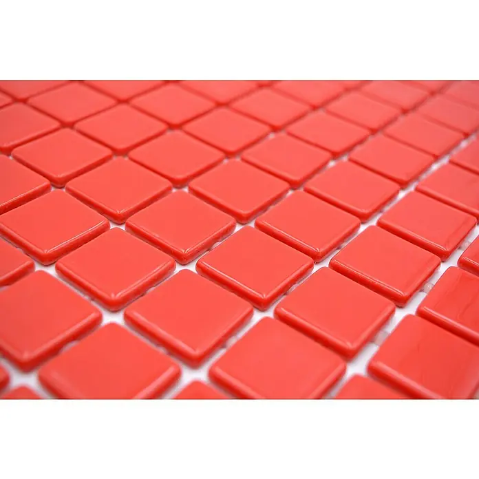 Mozaïektegel vierkant Eco VP25808PUR - 31,6 x 31,6 cm, Antraciet, Glanzend - Close-up