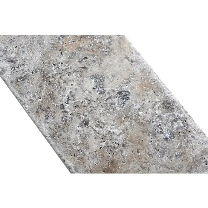 Antiek marmer rechthoek Silver FNT M470 - 7,5 x 15 cm, Rood, Mat - Close-up