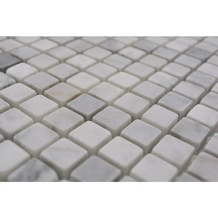 Mozaïektegel vierkant MOS 15/2000 - 32,2 x 30,5 cm, Bruin/Beige, Mat - Close-up