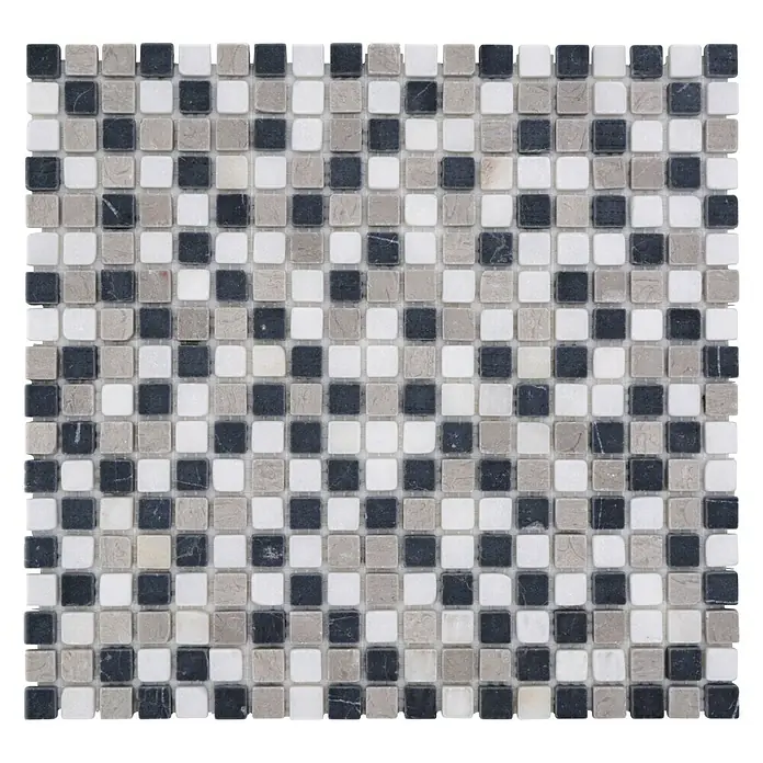 Mozaïektegel vierkant MOS 15/1125 - 32,2 x 30,5 cm, Bruin/Beige, Mat - Bovenaanzicht