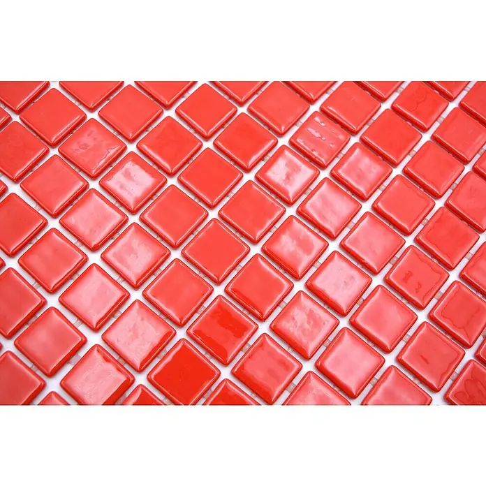 Mozaïektegel vierkant Eco VP25808PUR - 31,6 x 31,6 cm, Antraciet, Glanzend - Close-up