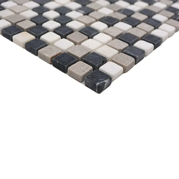 Mozaïektegel vierkant MOS 15/1125 - 32,2 x 30,5 cm, Bruin/Beige, Mat - Close-up