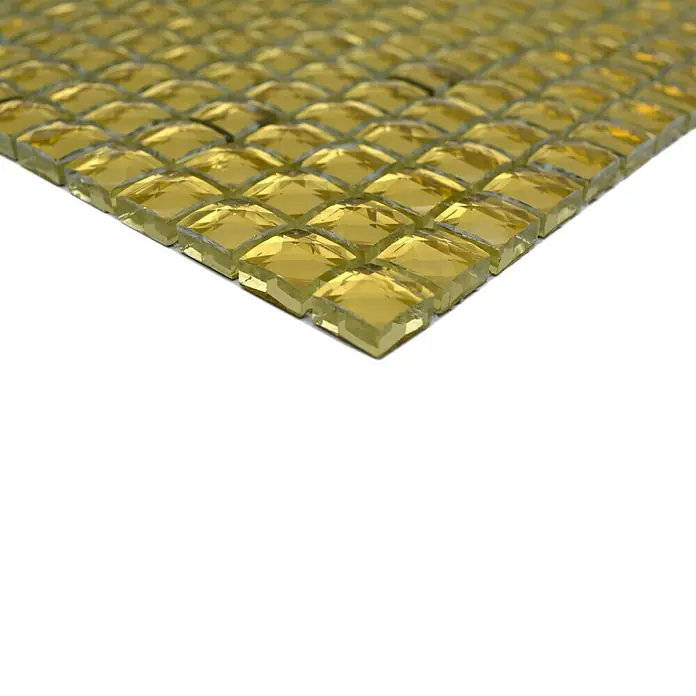 Mozaïektegel vierkant Glitter XCM GO821 - 30 x 30 cm, Goud, Glanzend - Close-up