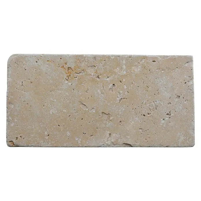 Antiek marmer rechthoek Chiaro FNT M460 - 15 x 7,5 cm, Rood, Mat - Bovenaanzicht