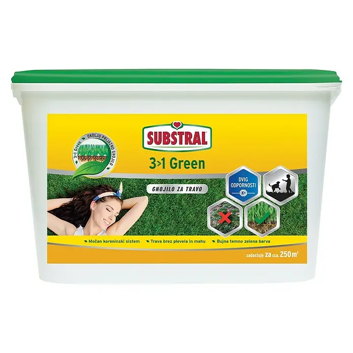 Substral Gnojivo za travnjake - 5 kg, Sadržaj je dovoljan za: 250 m² - Pogled sprijeda