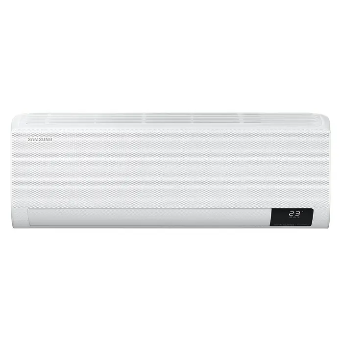 Samsung Aire acondicionado Inverter Wind Free Comfort - Potencia frigorífica máx. por unidad en BTU/h: 12.000 BTU/h, Potencia calorífica máx. por equipo en BTU/h: 12.000 BTU/h, Específico para: Habitaciones hasta 35 m² - Vista frontal