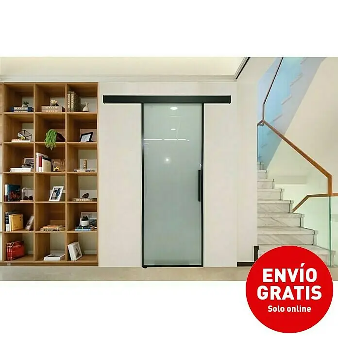 Puerta corredera de vidrio Factory - 75 x 215 cm, Vidrio templado - Foto ambiente