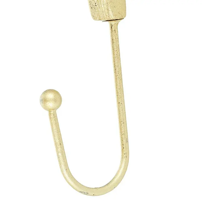 Garderobenhaken Set Ginko/Ahorn - L x B x H: 20 x 3,5 x 25 cm, Gold - Detailaufnahme