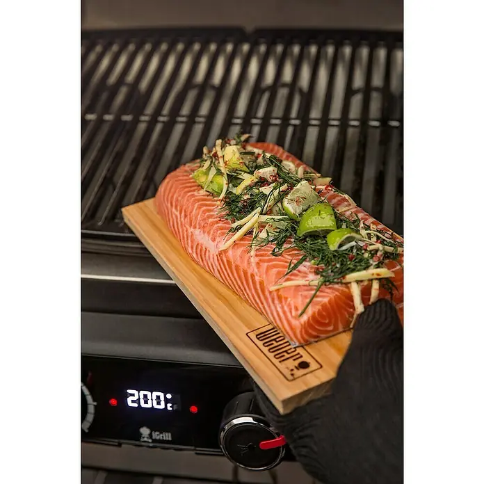 Weber Barbacoa eléctrica Pulse 2000 con carro - 2,2 kW, Superficie parrilla: 49 x 39 cm - Foto ambiente