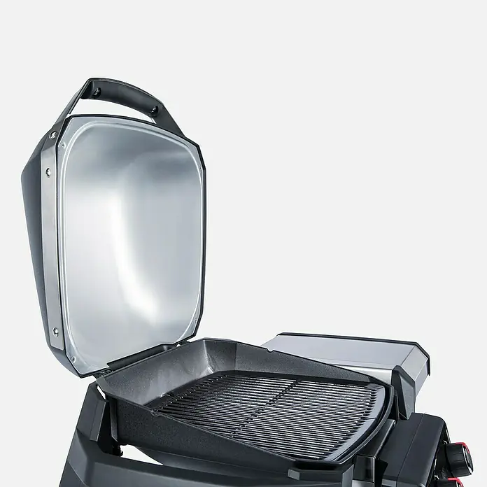 Weber Barbacoa eléctrica Pulse 2000 con carro - 2,2 kW, Superficie parrilla: 49 x 39 cm - Primer plano