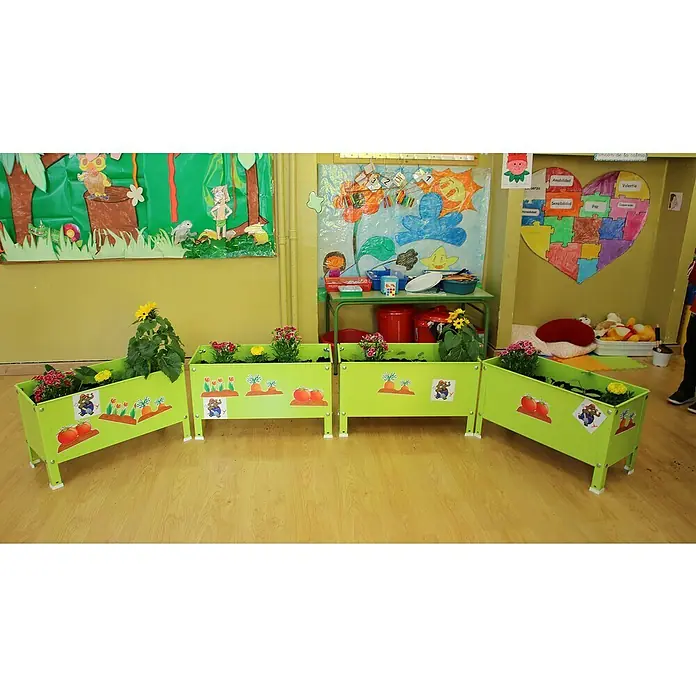 Simonrack Simongarden Huerto urbano Urban kid - 41 x 90 x 40 cm, Aluminio - Foto ambiente