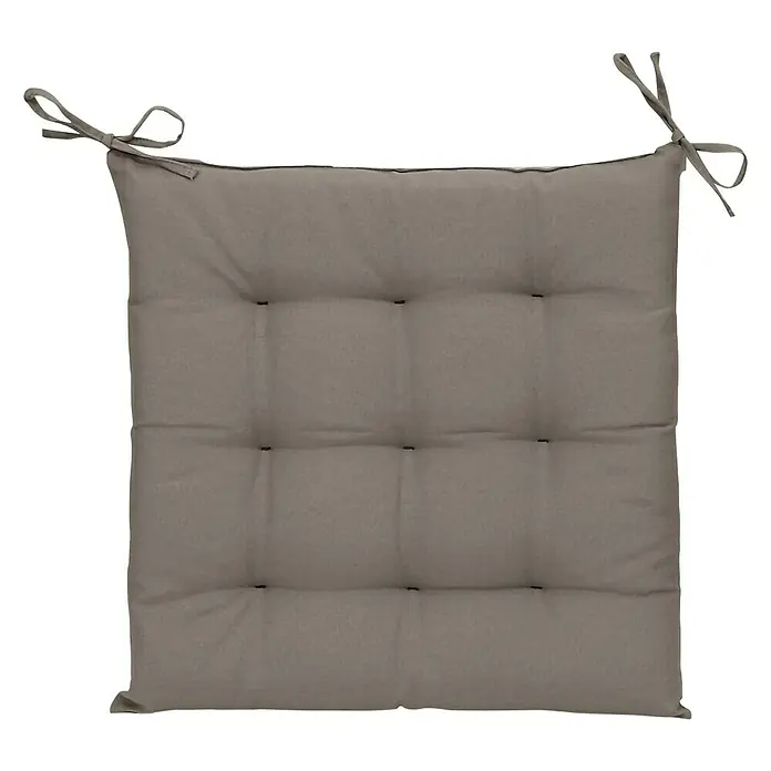 Sunfun Sitzkissen Nils - L x B x H: 40 x 40 x 4 cm, Stone, 70% Baumwolle, 30% Polyester - Draufsicht