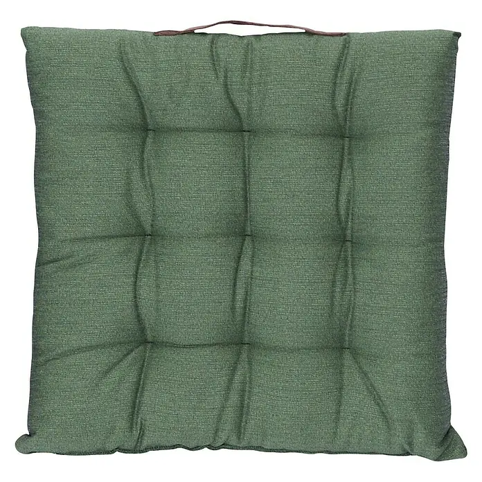 Sunfun Sitzkissen Joris - L x B x H: 40 x 40 x 6 cm, Grün, 100% Polyester - Draufsicht
