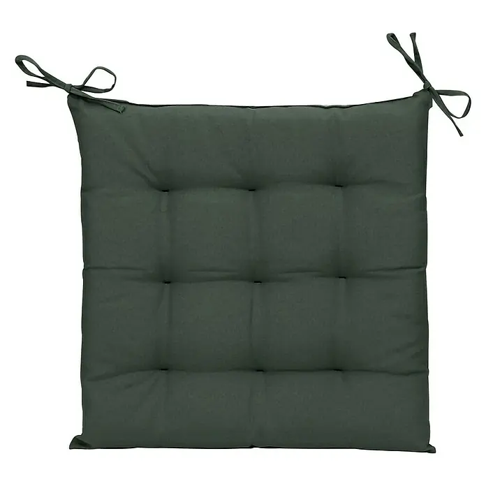 Sunfun Sitzkissen Nils - L x B x H: 40 x 40 x 4 cm, Grün, 70% Baumwolle, 30% Polyester - Draufsicht