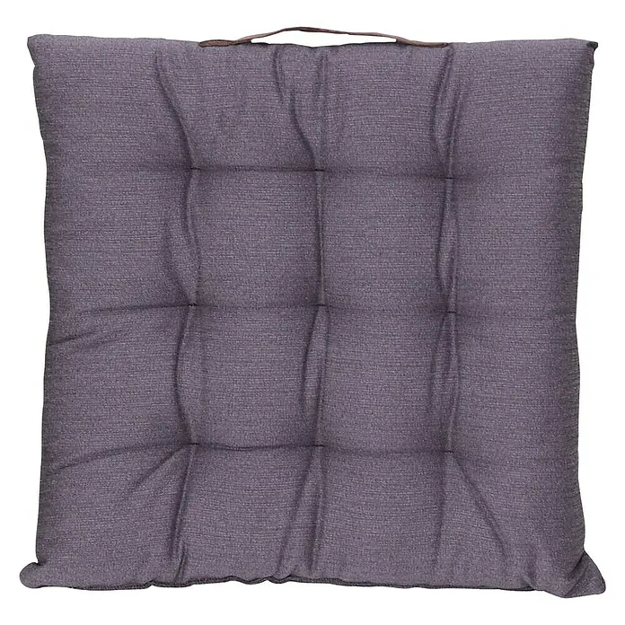 Sunfun Sitzkissen Joris - L x B x H: 40 x 40 x 6 cm, Taupe, 100% Polyester - Draufsicht